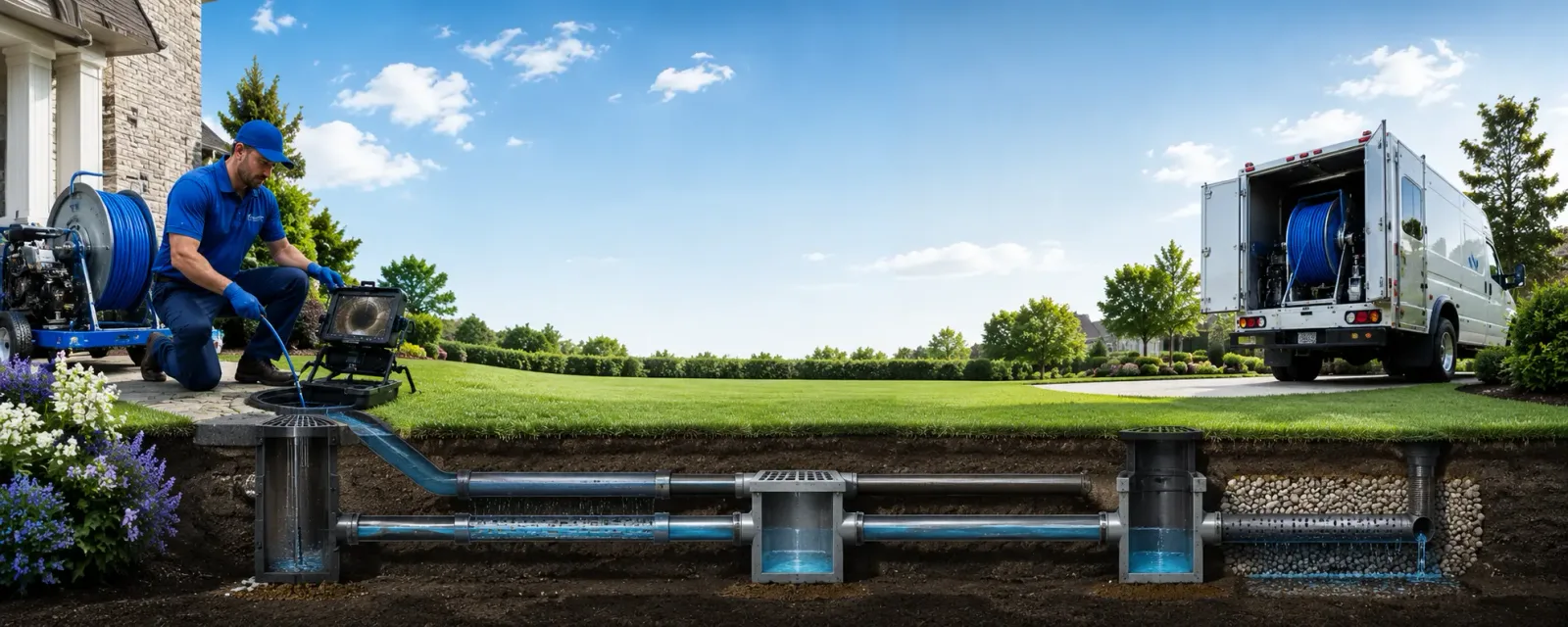 Outdoor drain cleaning information for Whitman, MA